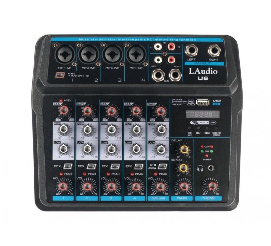 LAudio U6 Микшерный пульт, 6 каналов
