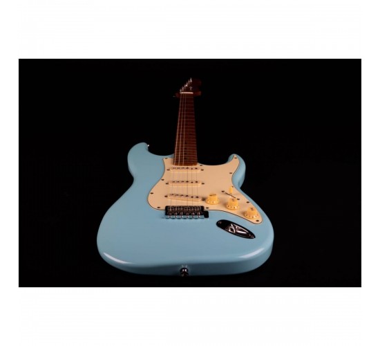 JET JS-300 BL электрогитара, Stratocaster, корпус липа, 22 лада,SSS, tremolo, цвет Sonic blue