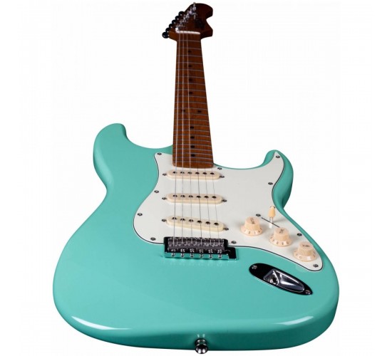 JET JS-300 SFG электрогитара, Stratocaster, корпус липа, 22 лада,SSS, tremolo, цвет Sea Foam Green