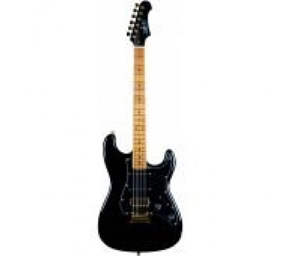 JET JS-400 BK G электрогитара, Stratocaster, корпус липа, 22 лада, HSS, tremolo, цвет BK