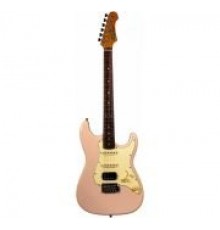JET JS-400 PK R электрогитара,Stratocaster, корпус липа, 22 лада, HSS, tremolo, цвет PK