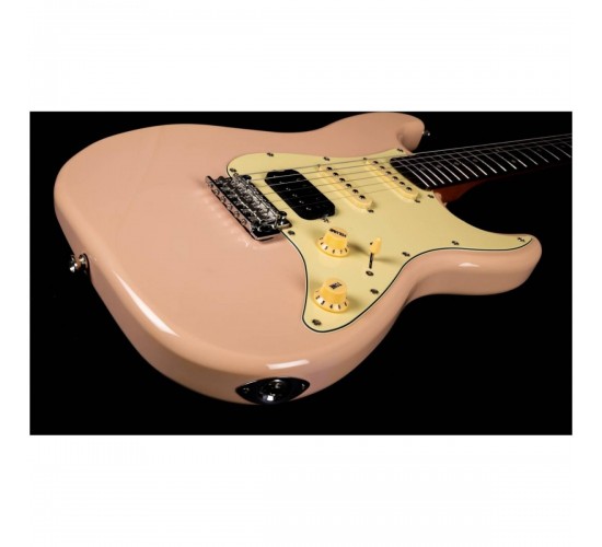 JET JS-400 PK R электрогитара,Stratocaster, корпус липа, 22 лада, HSS, tremolo, цвет PK