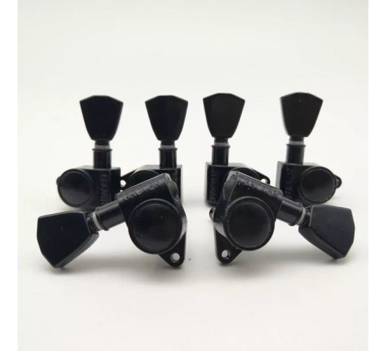 Smiger PP-B06 BK комплект колков 3+3 типа Grover, закрытый механизм, черные