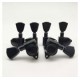 Smiger PP-B06 BK комплект колков 3+3 типа Grover, закрытый механизм, черные