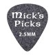 D'Andrea UKE-1 Mick’s Picks Медиаторы для укулеле (3шт), толщина 2,5мм