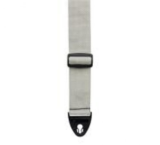 D'Andrea 1355SILVER Polyweb Ace-Lock Ремень для гитары, серебристый