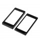 Musiclily MX1588BK-MX1589BK Комплект рамок звукоснимателей (1+1), прямые, черные