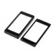 Musiclily MX1588BK-MX1589BK Комплект рамок звукоснимателей (1+1), прямые, черные