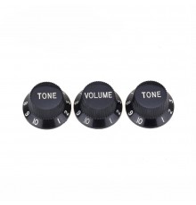 Musiclily MX1563BK-2MX1564BK Комплект ручек потенциометров (2+1), Strat Style, черные