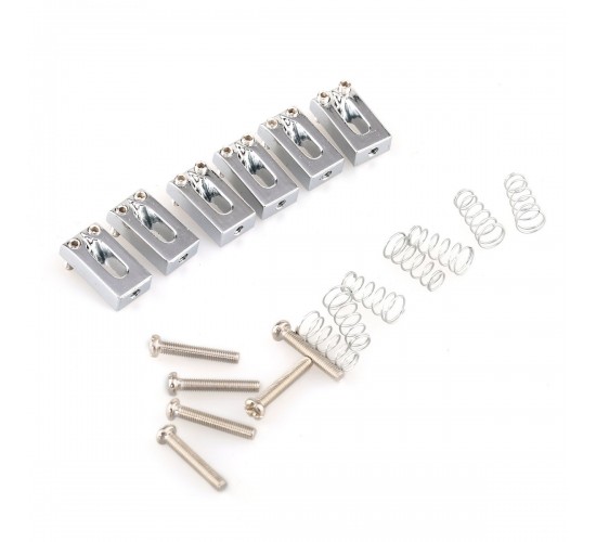 Musiclily MX0884CR-6 Комплект седел для бриджа, хром, 6 шт
