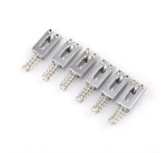 Musiclily MX0884CR-6 Комплект седел для бриджа, хром, 6 шт