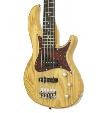 Aria 313-MK2/5 OPN бас-гитара, форма Double cut, цвет натуральный