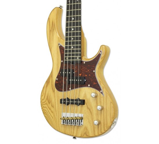 Aria 313-MK2/5 OPN бас-гитара, форма Double cut, цвет натуральный