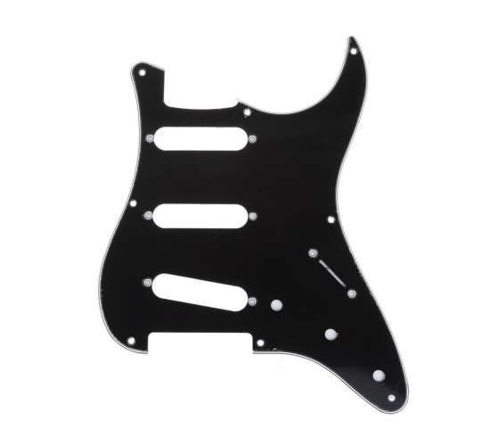 Musiclily MX1405BK Защитная накладка гитары Fender Stratocaster Japan, 3 слоя, черная