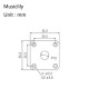 Musiclily MX1708GD Накладка выходного разъема гитары, золото