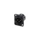 Rean RC3MDL-B панельный разъем XLR male, 3 контакта, черненый корпус