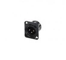 Rean RC3MDL-B панельный разъем XLR male, 3 контакта, черненый корпус