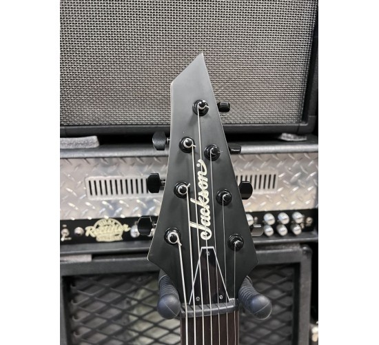Jackson JS22-7 DKA, AH FB - HT STN 7-ми струнная электрогитара, цвет черный USED