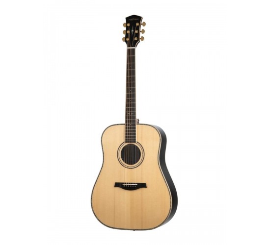 Parkwood P810ADK-WCASE-NAT Акустическая гитара, цвет натуральный, с футляром