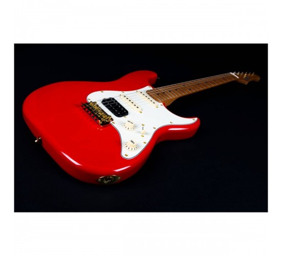 JET JS-400 RD G электрогитара, Stratocaster, корпус липа, 22 лада, HSS, tremolo, цвет RD