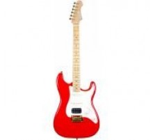 JET JS-400 RD G электрогитара, Stratocaster, корпус липа, 22 лада, HSS, tremolo, цвет RD