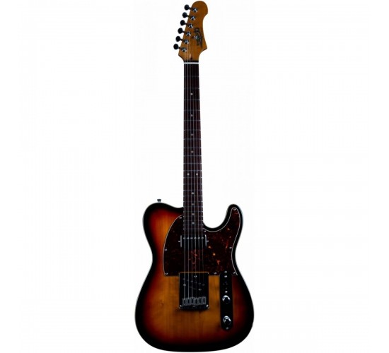 JET JT-350 SB R электрогитара, Telecaster, корпус липа, 22 лада, SH, цвет Sunburst