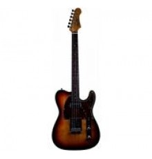 JET JT-350 SB R электрогитара, Telecaster, корпус липа, 22 лада, SH, цвет Sunburst