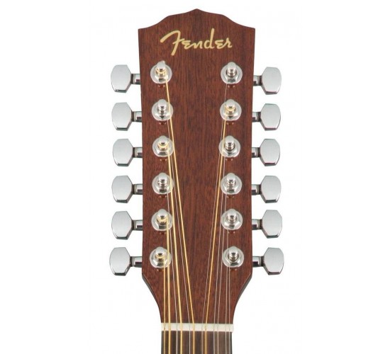 Fender CD-60SCE-12 Nat Dread 12-струнная электроакустическая гитара, цвет натуральный