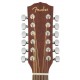Fender CD-60SCE-12 Nat Dread 12-струнная электроакустическая гитара, цвет натуральный