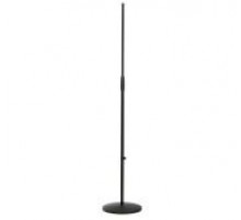 Konig & Meyer (K&M) 26010-300-55 микрофонная стойка прямая с круглым основанием, чёрная, 870-1575 мм