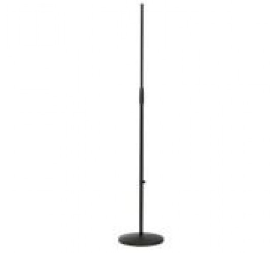 Konig & Meyer (K&M) 26010-300-55 микрофонная стойка прямая с круглым основанием, чёрная, 870-1575 мм
