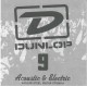 Dunlop DPS09 отдельная струна для акустической гитары или электрогитары .009