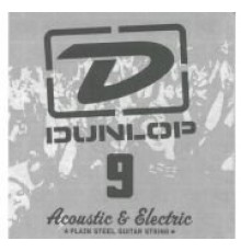 Dunlop DPS09 отдельная струна для акустической гитары или электрогитары .009