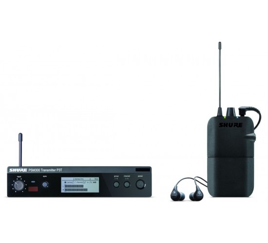 Shure P3TER112GR K3E беспроводная система персонального мониторинга PSM300 с наушниками SE112
