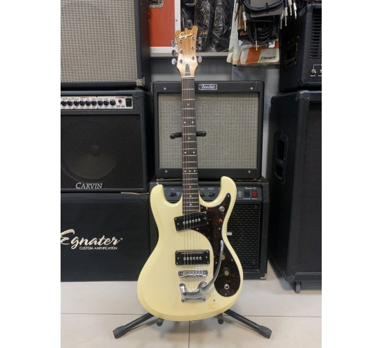 Suzuki A-20 копия Mosrite электрогитара, цвет Vintage White, Япония, 1960-е USED