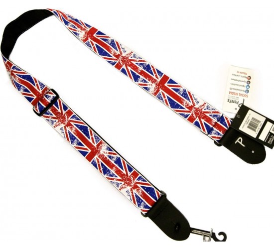 Perri's TWS-6541 ремень Union Jack, ширина 2«, длина 39»-58