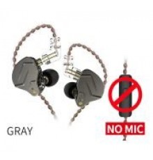 KZ ZSN PRO Gray гибридные наушники без микрофона, цвет серый