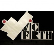 Vic Firth Наклейка с логотипом Vic Firth белая