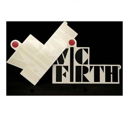 Vic Firth Наклейка с логотипом Vic Firth белая