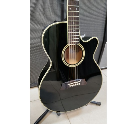 Takamine NPT-110 электроакустическая гитара, черная, Япония 1991 USED