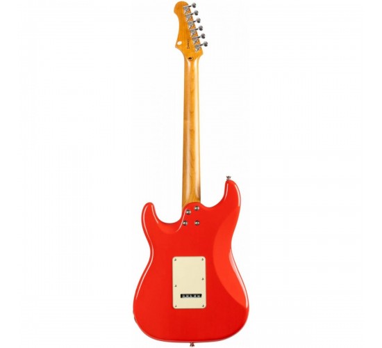 JET JS-400 CRD электрогитара, Stratocaster, цвет коралловый красный (Coral Red)