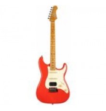 JET JS-400 CRD электрогитара, Stratocaster, цвет коралловый красный (Coral Red)