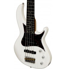 Aria 313-MK2/5 OPWH 5-струнная бас-гитара, форма Fusion, цвет белый