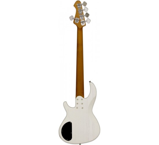 Aria 313-MK2/5 OPWH 5-струнная бас-гитара, форма Fusion, цвет белый