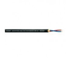 Cordial CMK 222 BLACK микрофонный кабель Ø6.4мм, 2x0,22мм², AWG 24, 2x28xØ0,10м,витой экран, черный