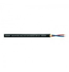 Cordial CMK 222 BLACK микрофонный кабель Ø6.4мм, 2x0,22мм², AWG 24, 2x28xØ0,10м,витой экран, черный
