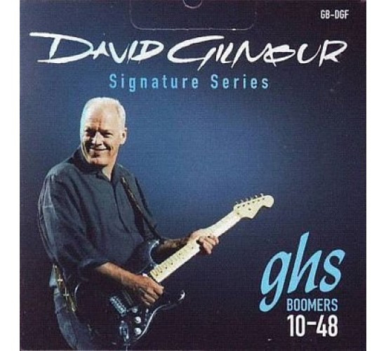 GHS David Gilmour Blue Signature набор струн для электрогитары, никелированная сталь, 10-48