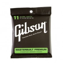 Gibson SAG-MB11 Masterbuilt Phosphor BR .011-.052 струны для акустической гитары