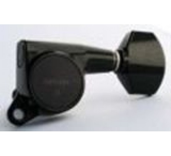 Gotoh SG381-07 колок для гитары, прямой (L) black (классический черный)