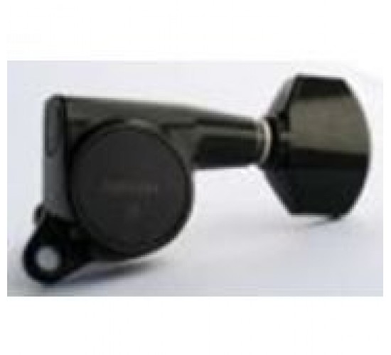 Gotoh SG381-07 колок для гитары, прямой (L) black (классический черный)